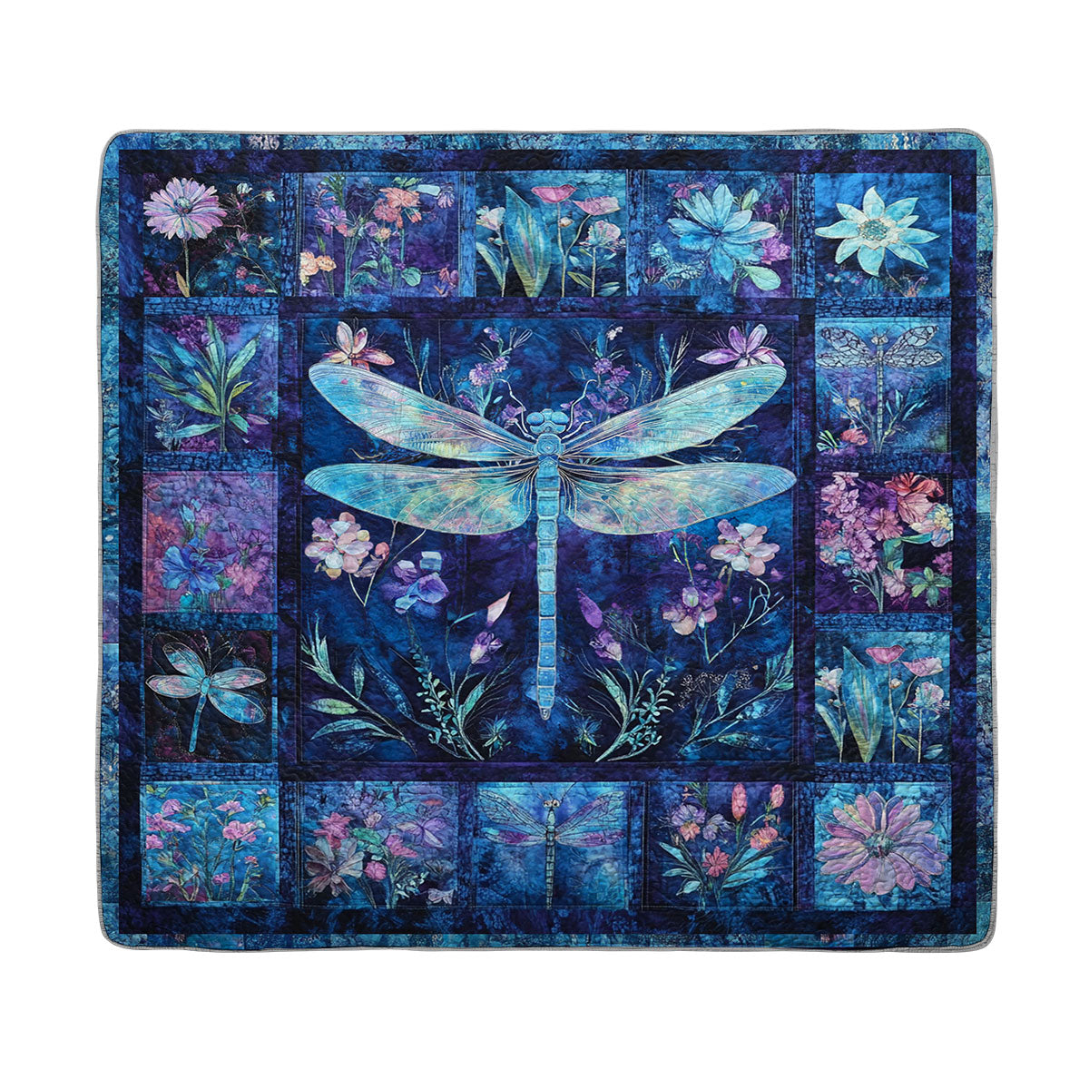 Shineful All Season Quilt 3-Piece Set Twilight Garden Flight