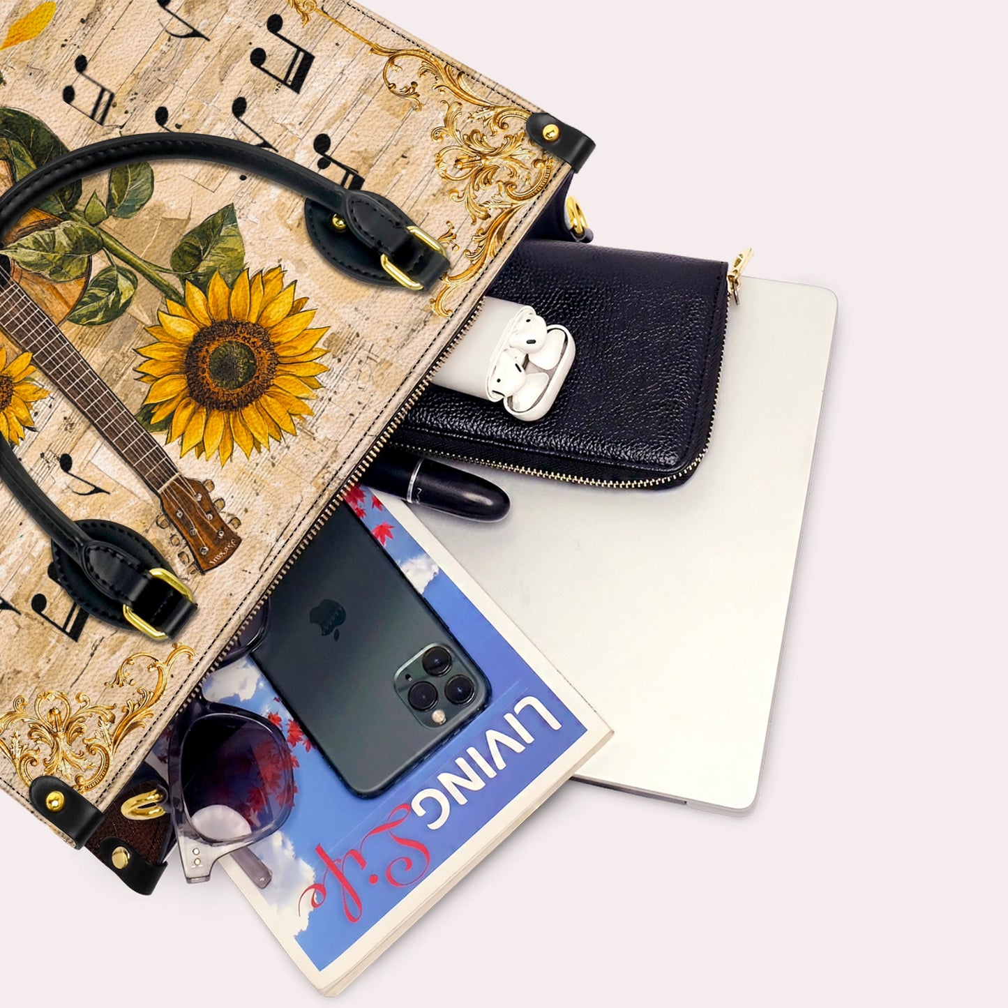 Shineful Leather Bag Sunflower Melody