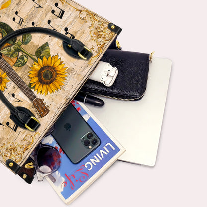 Shineful Leather Bag Sunflower Melody