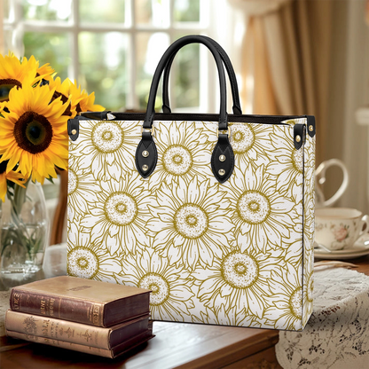 Shineful Leather Bag Golden Sunflower Grace