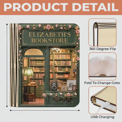 Shineful Price And Prejudice Wooden Book Lamp