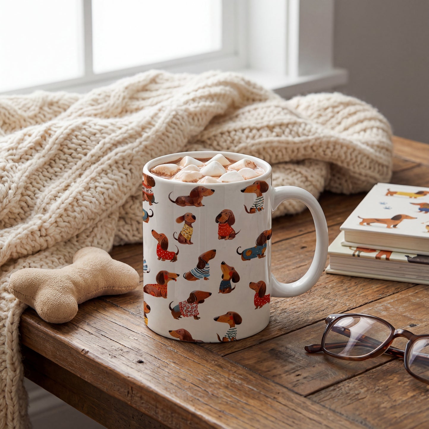 Shineful Ceramic Mug Dachshund Cute