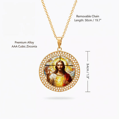 Shineful Necklace Sacred Heart of Jesus