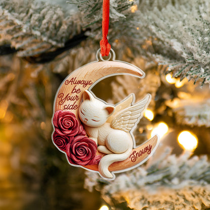 Shineful 2D Acrylic Ornament Personalized Cat Moon Love