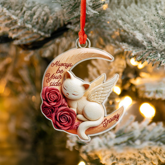 Shineful 2D Acrylic Ornament Personalized Cat Moon Love