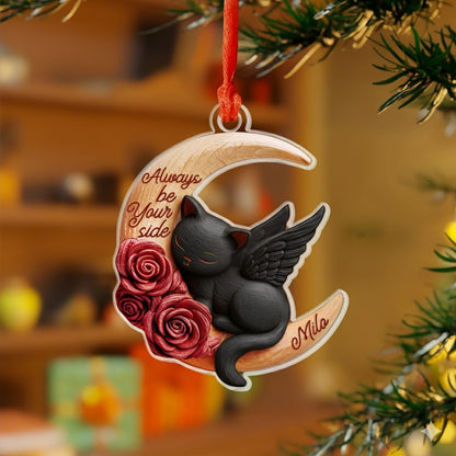 Shineful 2D Acrylic Ornament Personalized Cat Moon Love