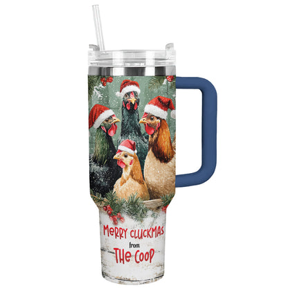 Shineful Tumbler Chicken Merry Cluckmas