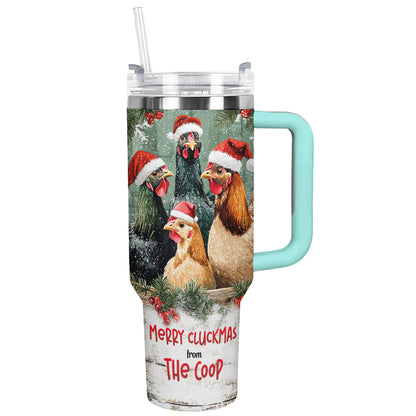 Shineful Tumbler Chicken Merry Cluckmas