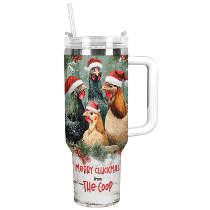 Shineful Tumbler Chicken Merry Cluckmas