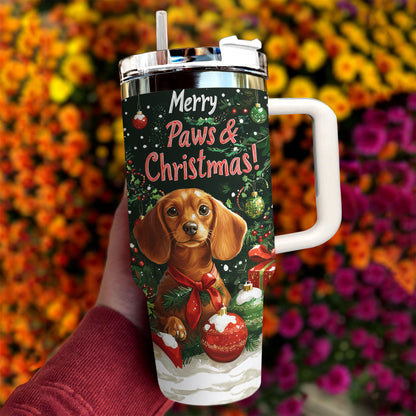 Shineful Tumbler Merry Paws & Christmas