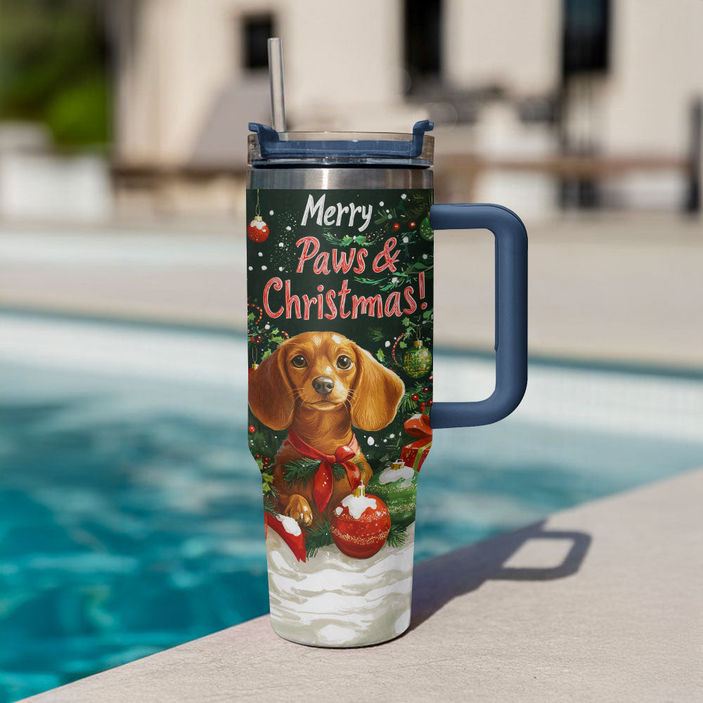 Shineful Tumbler Merry Paws & Christmas