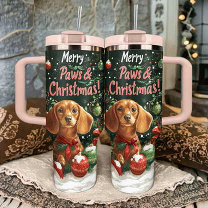Shineful Tumbler Merry Paws & Christmas