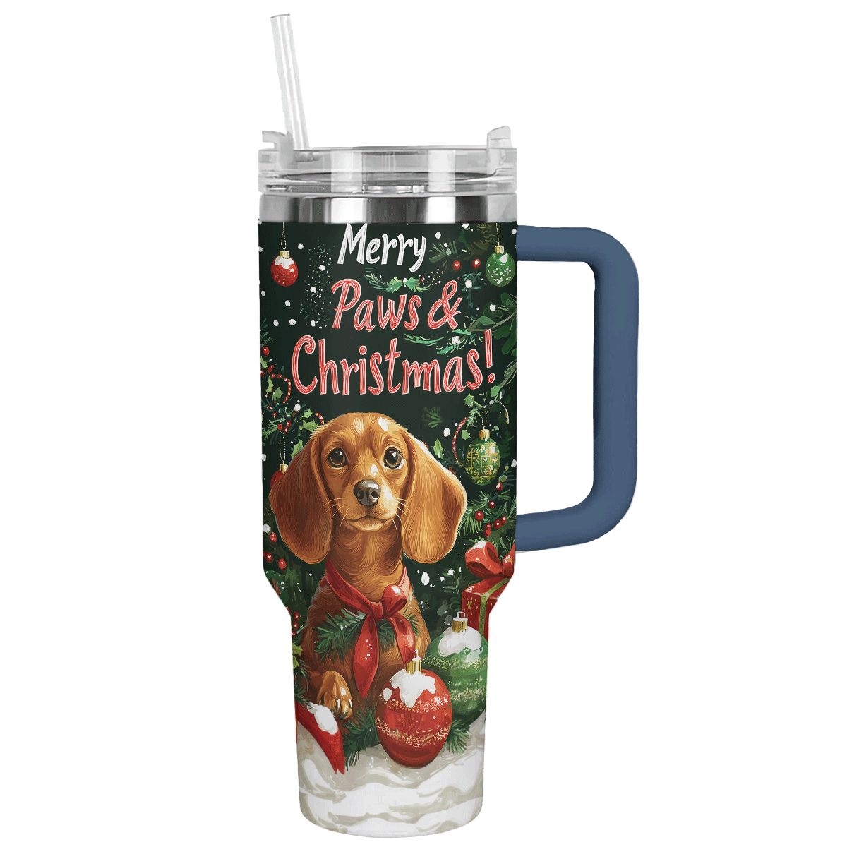 Shineful Tumbler Merry Paws & Christmas