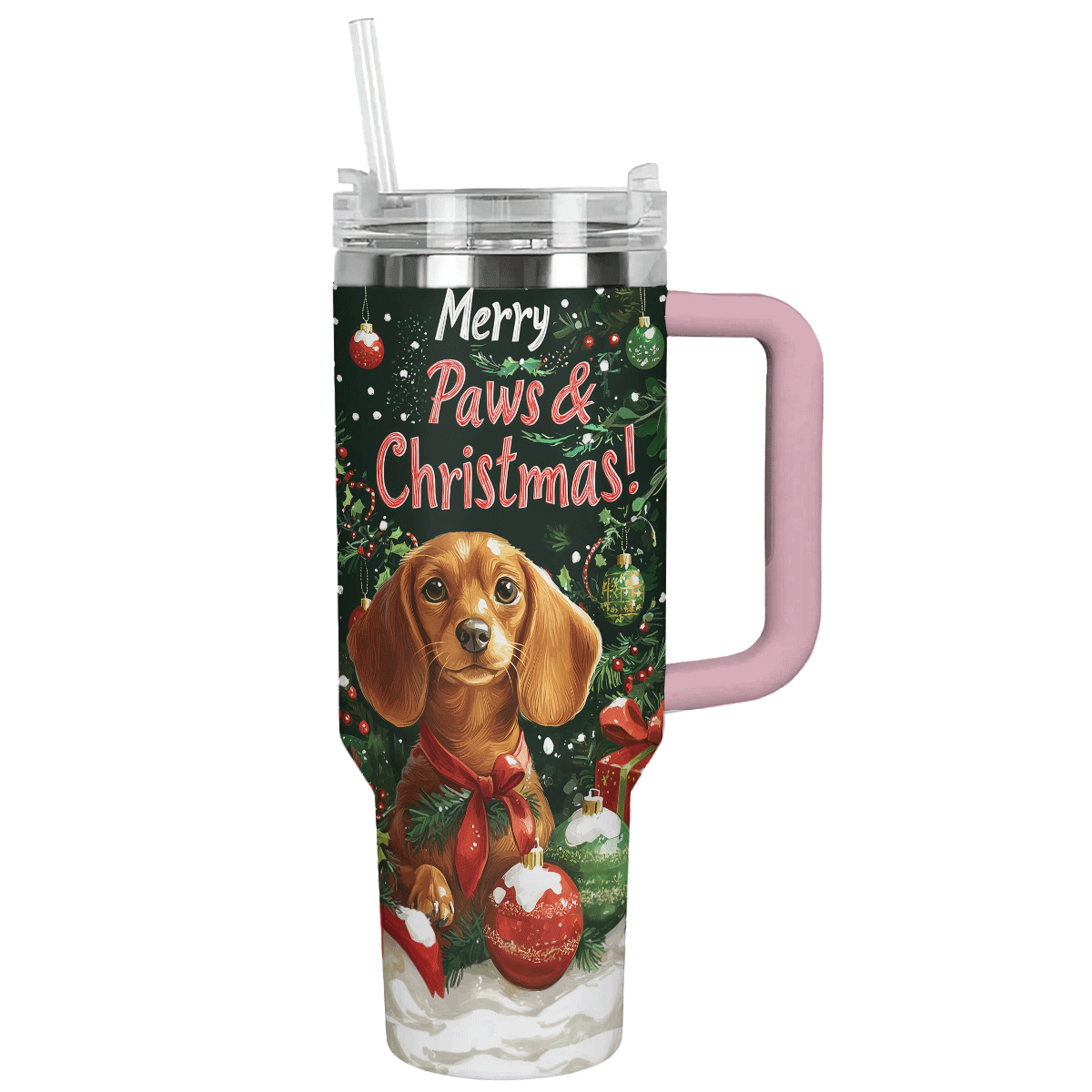 Shineful Tumbler Merry Paws & Christmas