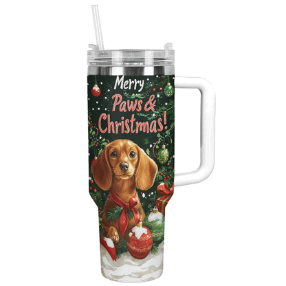 Shineful Tumbler Merry Paws & Christmas
