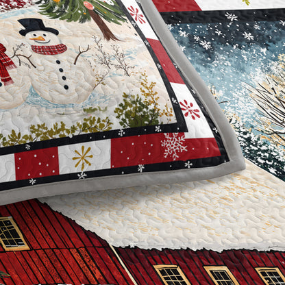 Shineful Quilt 3-Piece Set Country Christmas Charm