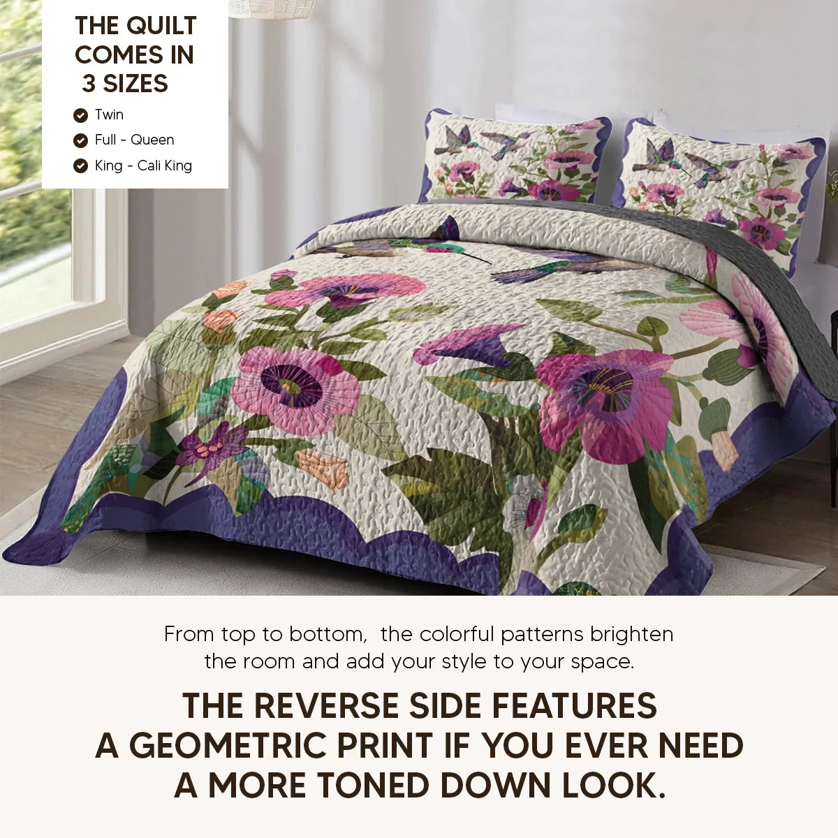 Shineful Quilt 3-Piece Set Forest Cabin