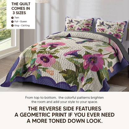Shineful Quilt 3-Piece Set Forest Cabin