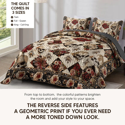 Shineful Quilt 3-Piece Set Crown of the Fallen King
