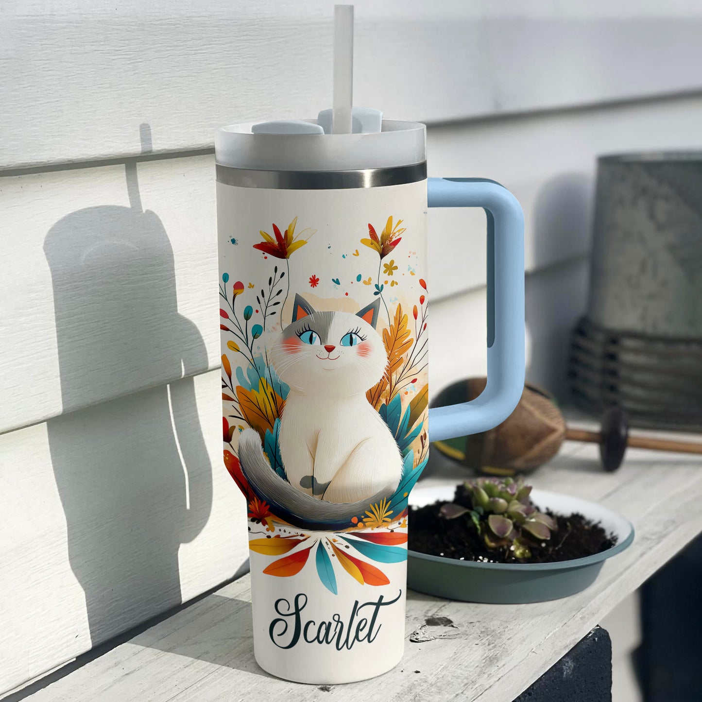 Shineful Tumbler Personalized Ragdoll Cat
