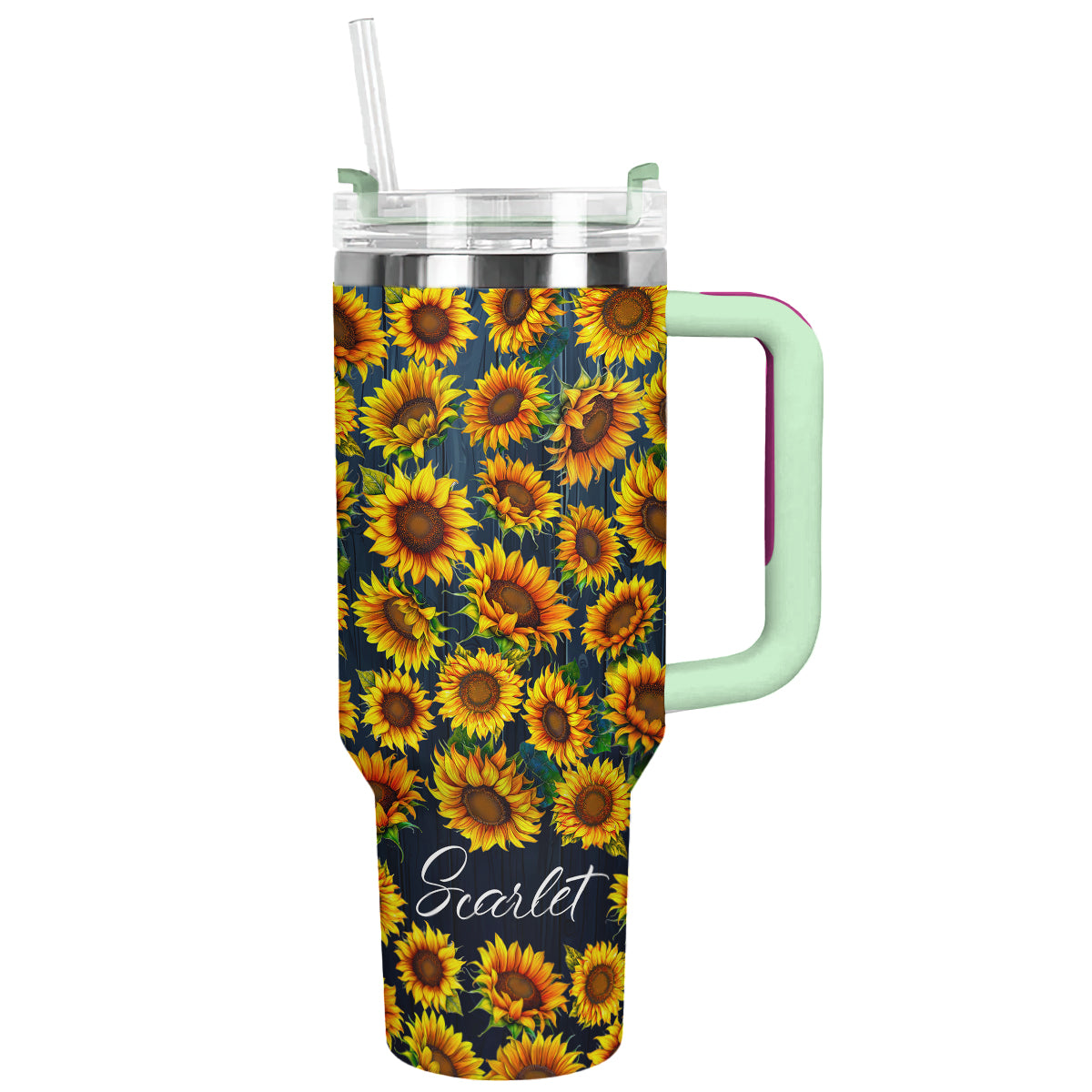 Shineful Tumbler Personalized Beautiful Sunflower