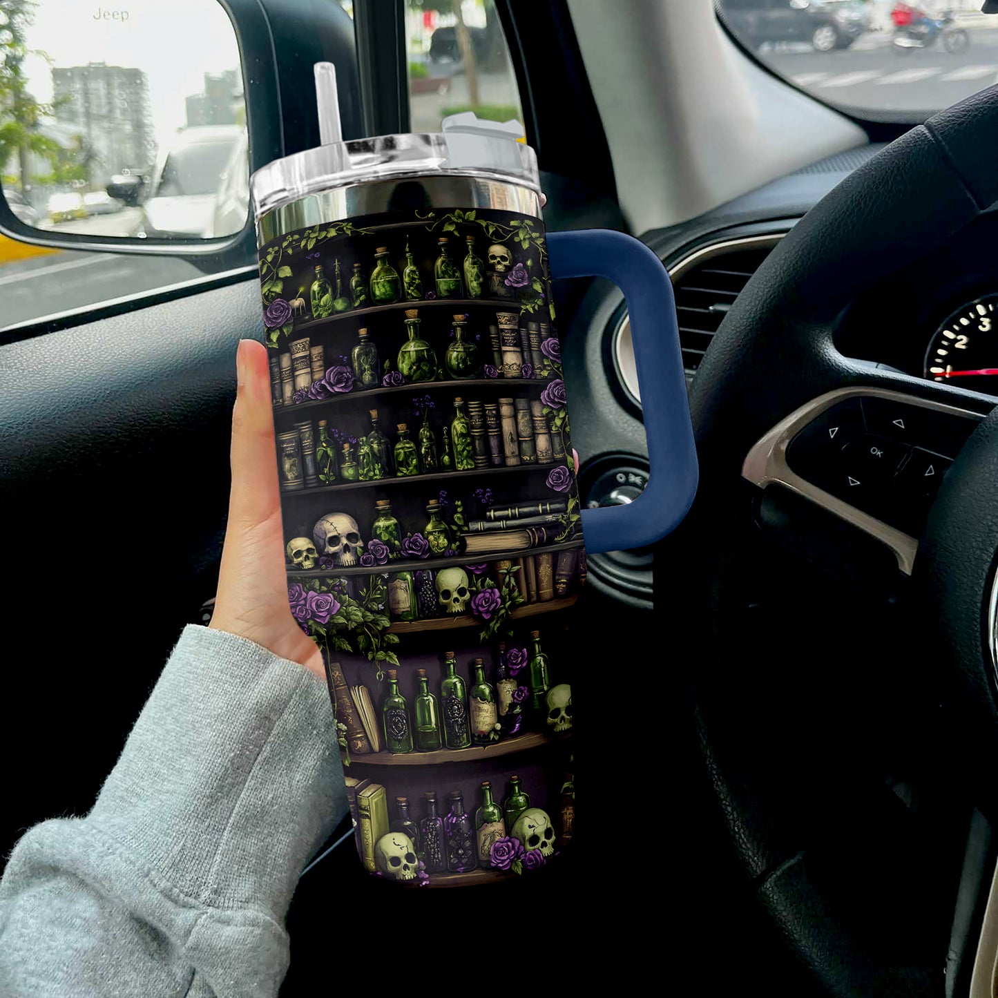 Shineful Tumbler Reading In Halloween Season