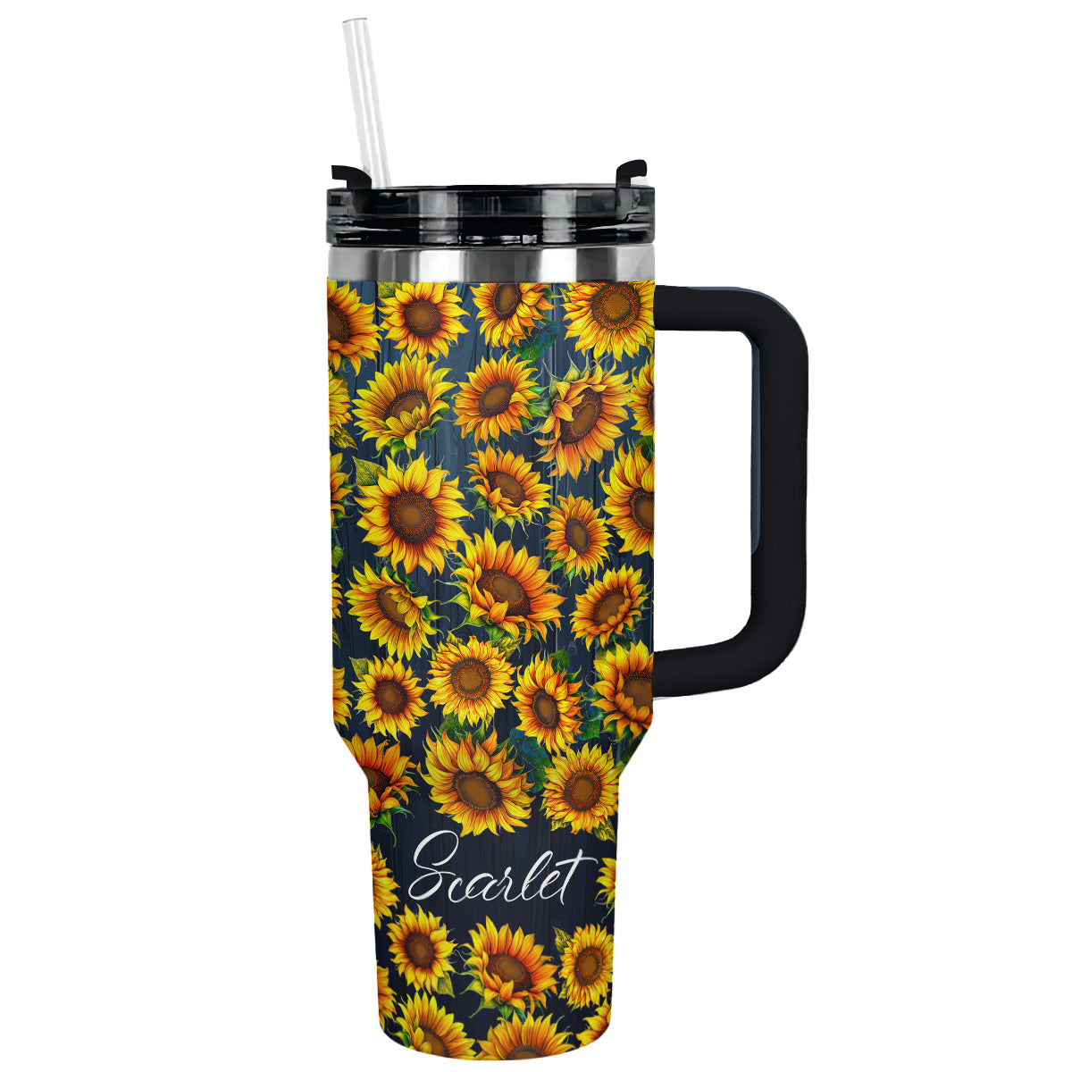 Shineful Tumbler Personalized Beautiful Sunflower