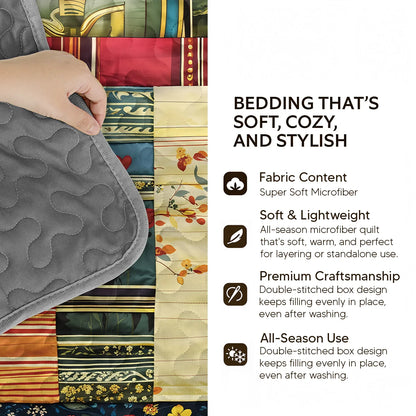 Shineful Quilt 3-Piece Set Library Dreams