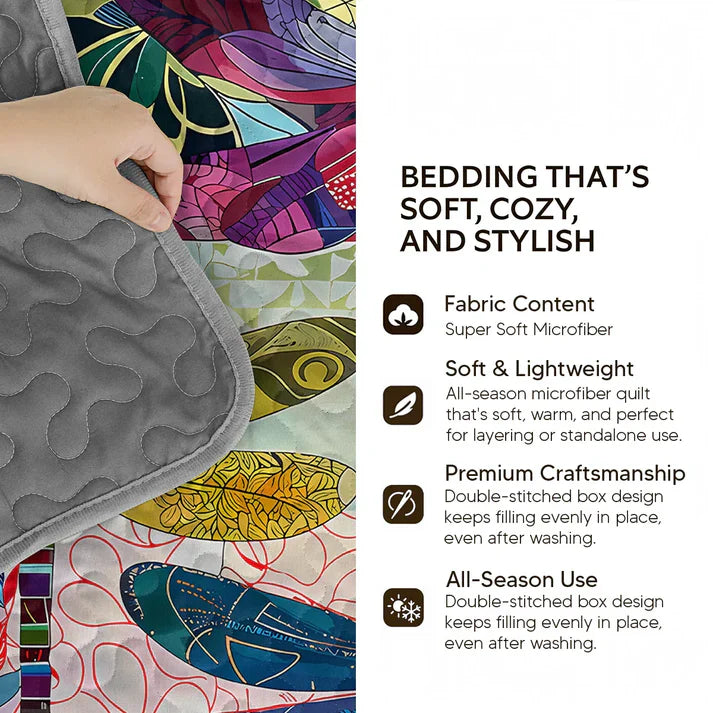 Shineful Quilt 3-Piece Set Dragonfly Harmony