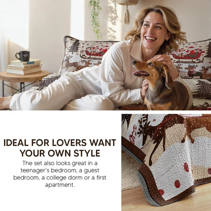 Shineful Quilt 3-Piece Set Christmas Eve Magic