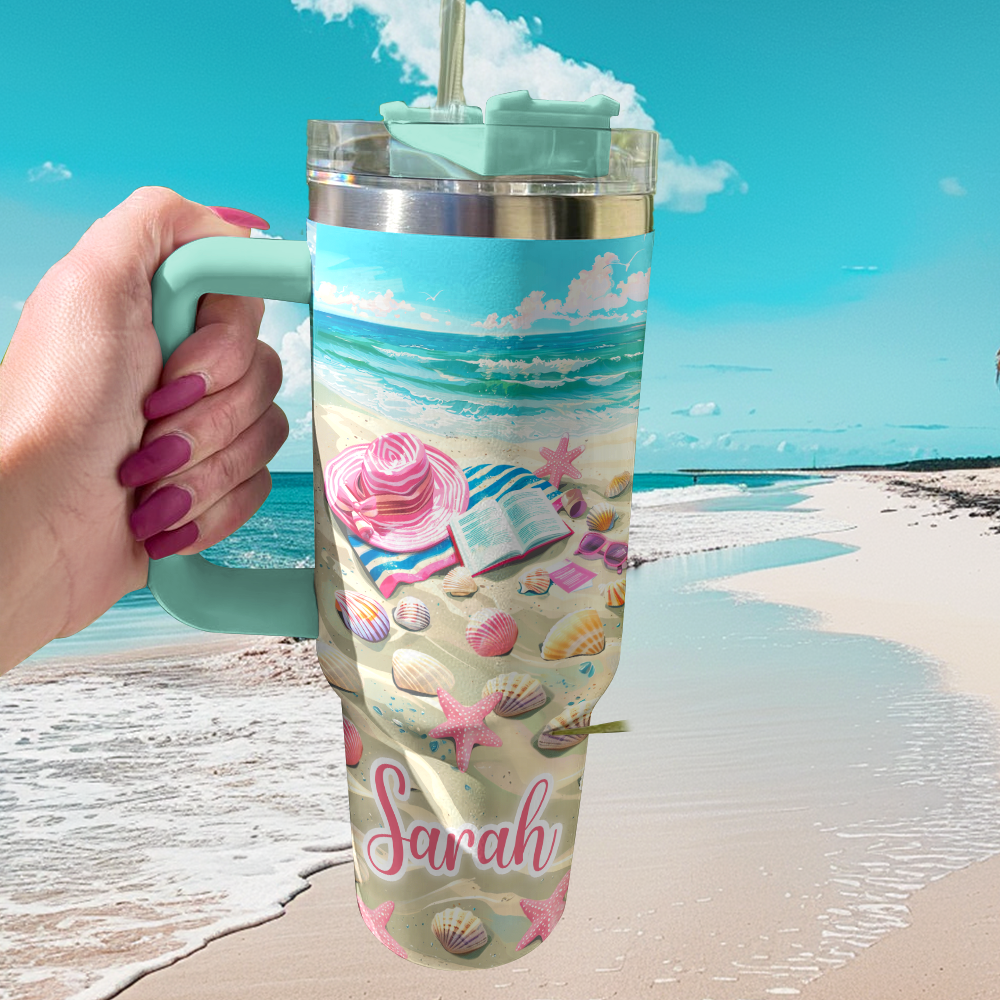 Shineful Personalized Tumbler Beach Reads Day