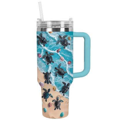 Shineful Tumbler Beach Bound Turtle