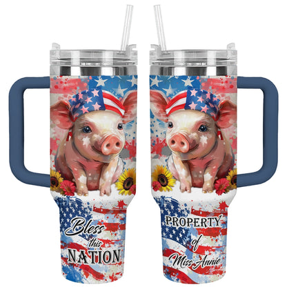 Shineful Tumbler Patriotic Piglet