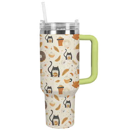 Shineful Tumbler Cozy Cat Coffee