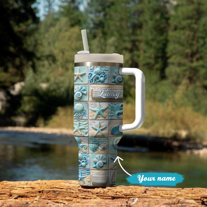 Shineful Tumbler Mermaid Treasure Personalized