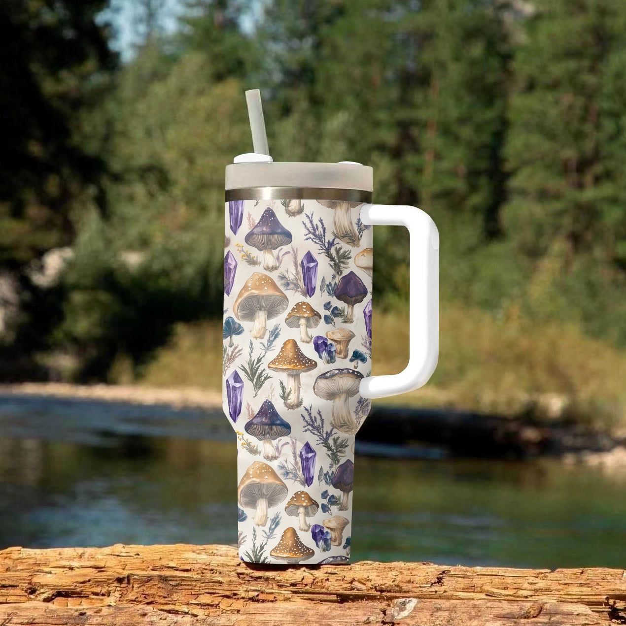 Shineful Tumbler Boho Fungi & Crystal Magic