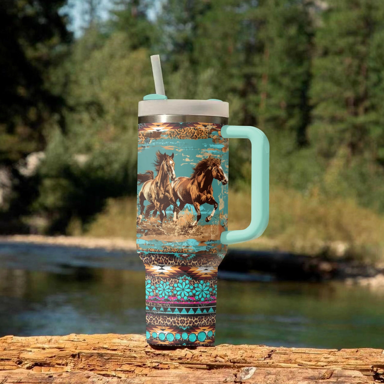 Shineful Tumbler Horse Running Wild