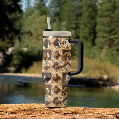 Shineful Tumbler Horse Portraits