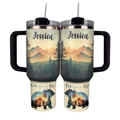Shineful Tumbler Personalized Camping Life