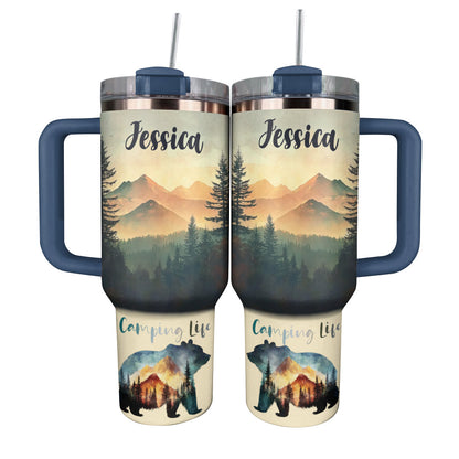 Shineful Tumbler Personalized Camping Life