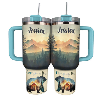Shineful Tumbler Personalized Camping Life