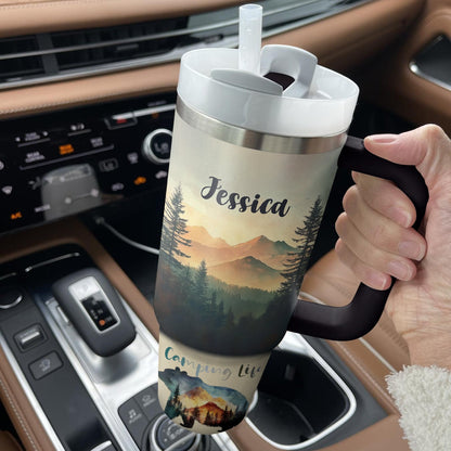 Shineful Tumbler Personalized Camping Life