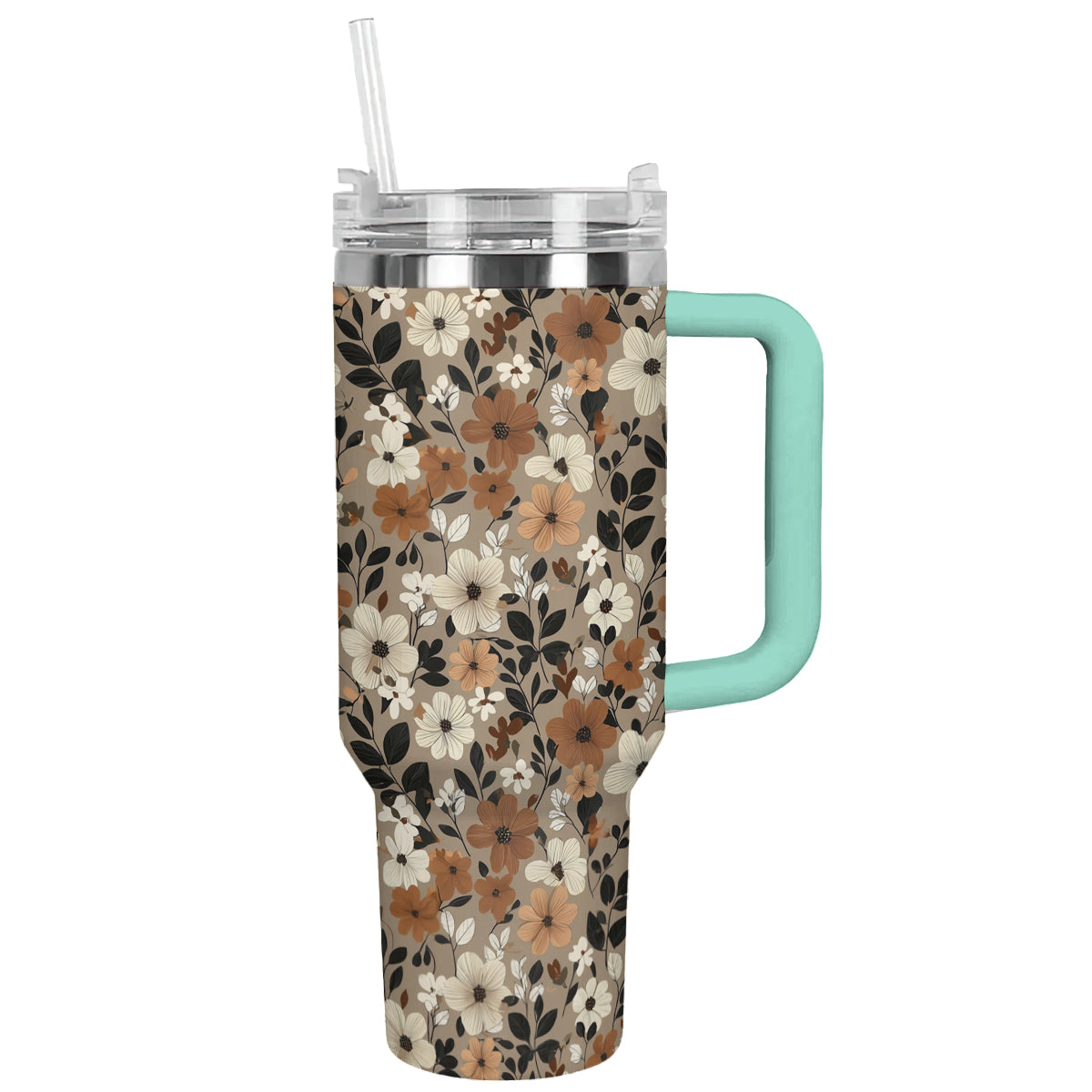 Shineful Tumbler Fall Flowers