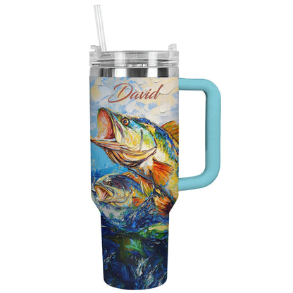 Shineful Tumbler Personalized Fishing In The Ocean