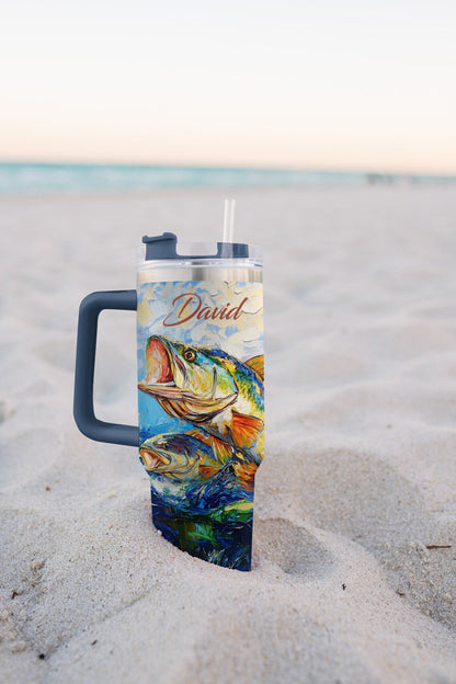 Shineful Tumbler Personalized Fishing In The Ocean