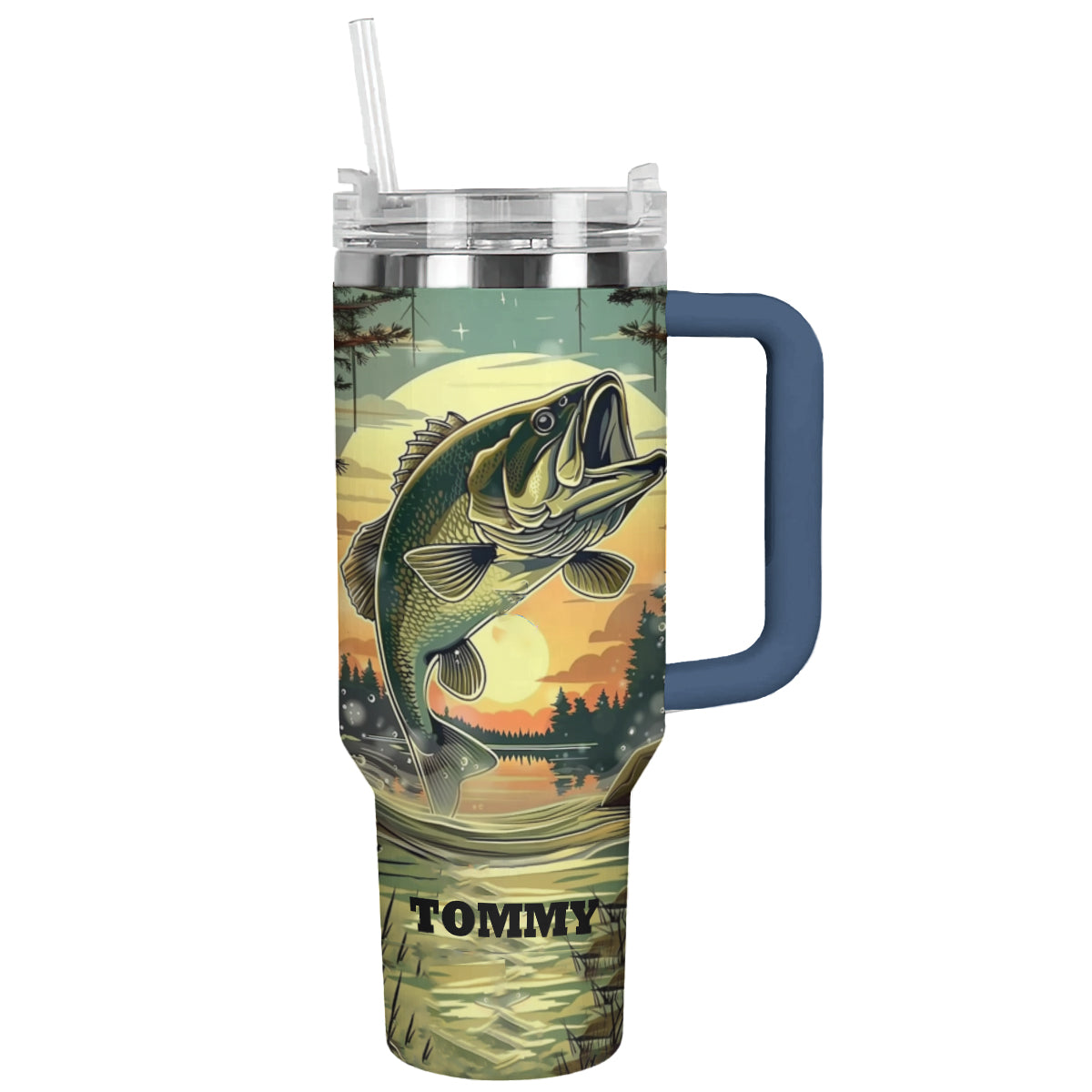 Shineful Tumbler Personalized Fishing In The Sunset