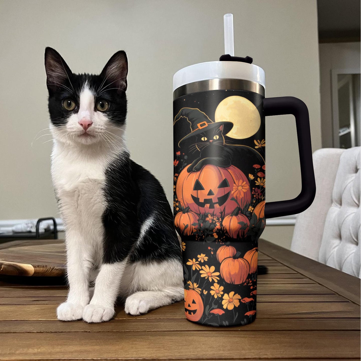 Shineful Tumbler Halloween Cat Garden V2