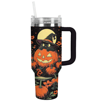 Shineful Tumbler Halloween Cat Garden V3