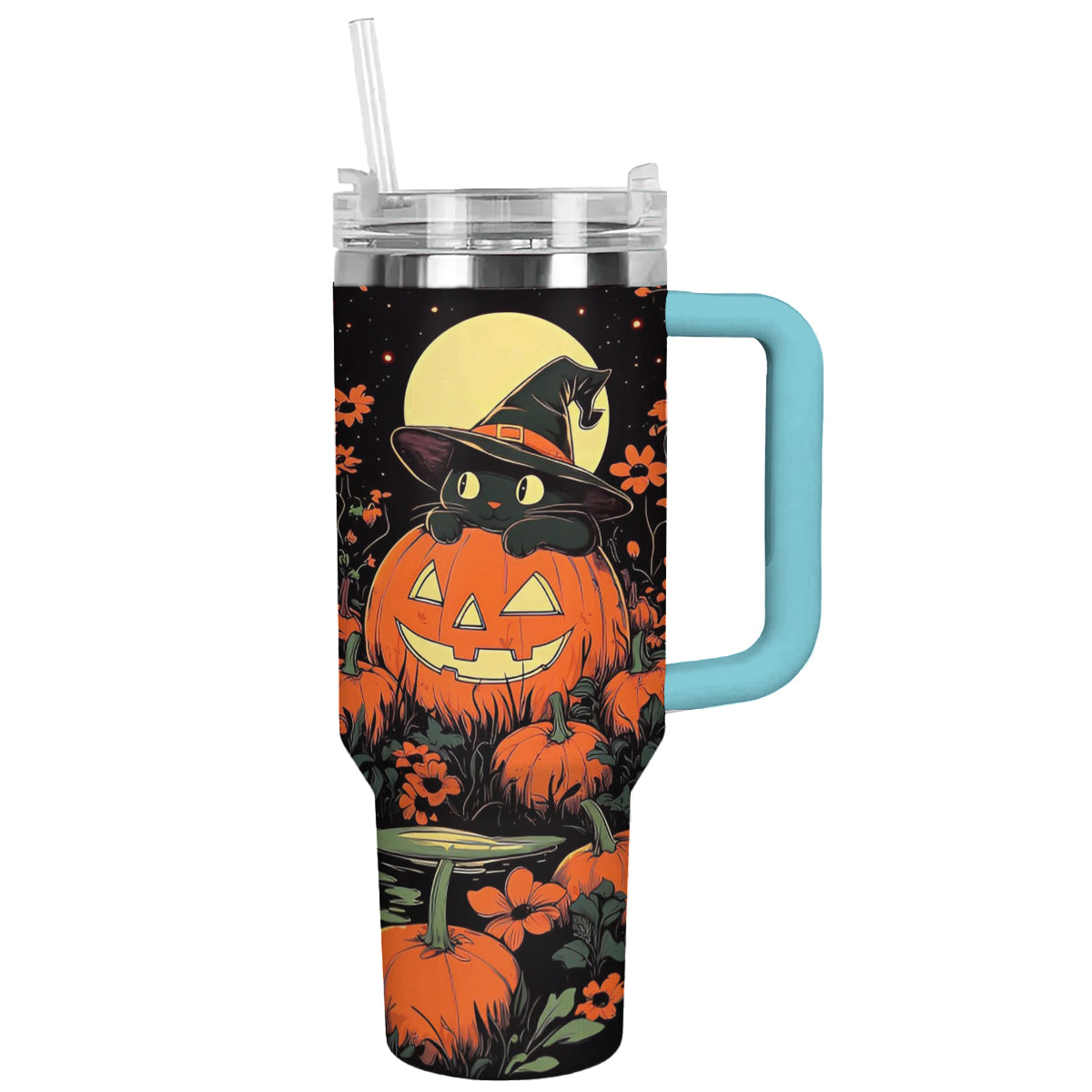 Shineful Tumbler Halloween Cat Garden V3