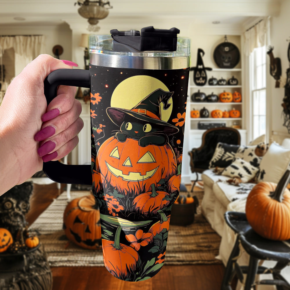 Shineful Tumbler Halloween Cat Garden V3